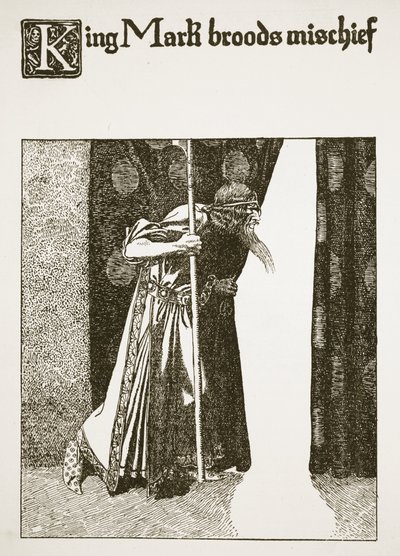 El rey Mark trama maldad, ilustración de 